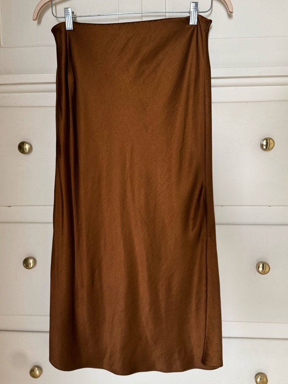 Madewell Women's Midi Slip Skirt - Brown (6)